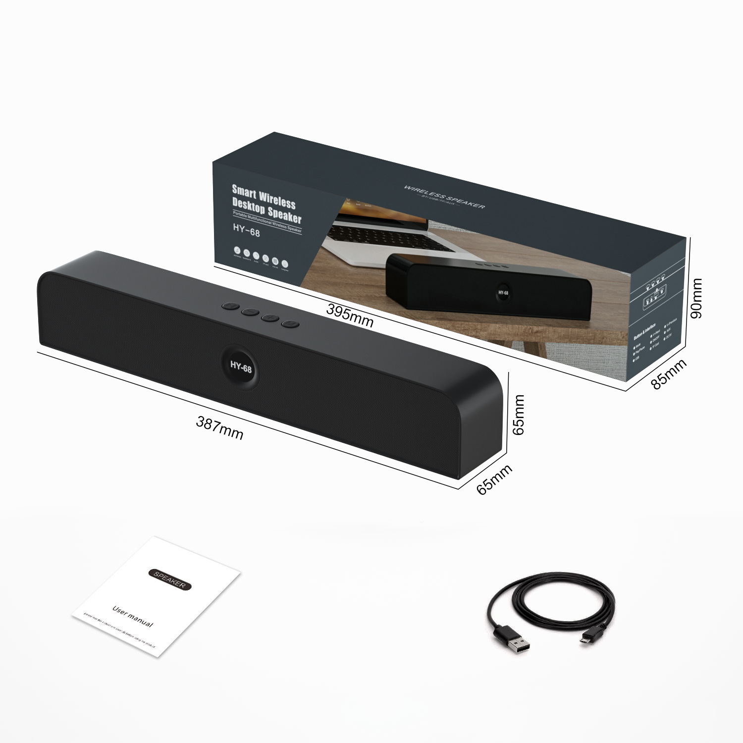 HY-68 Smart Bluetooth Soundbar - Image 5