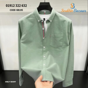Light Mint green color premium shirt for men's SB195